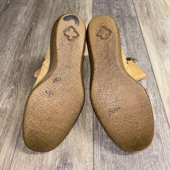 Timberland Camel Tan Nubuck Leather Wedge Zip Ankle Boots 37356 Womens US Size 8 - Picture 14 of 14